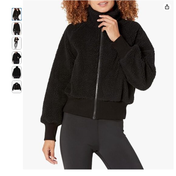 The Drop womens Lee Sherpa Bomber Jacket, size Small - Picture 1 of 7